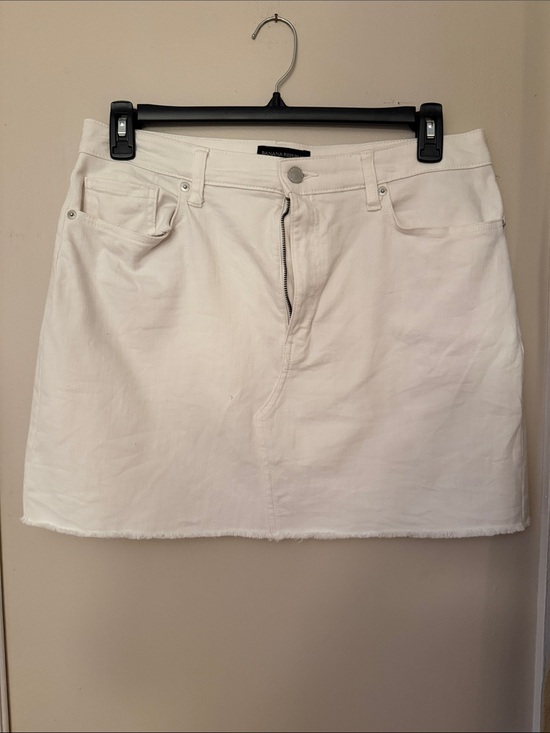 Banana Republic Dresses & Skirts - White Denim Mini Skirt - Women's Casual Jean Skirt